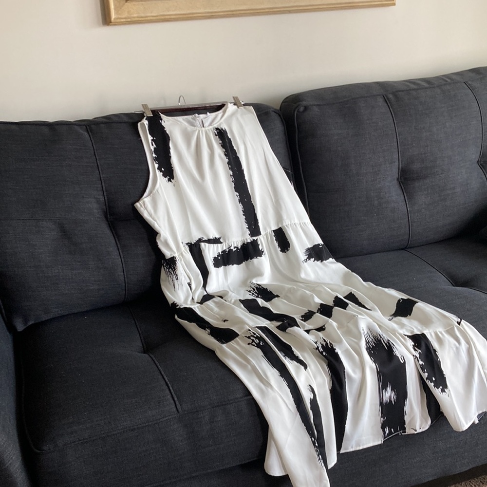 Sleeveless Lined Summer Dress, size XL - 14/16